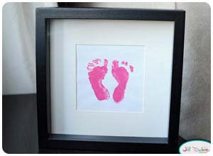 dad's first father's day newborn footprints