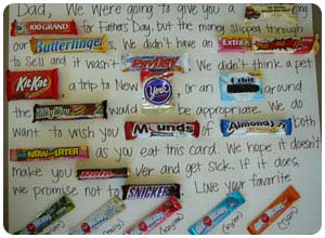 father's day candy gram