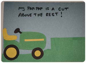 father's day lawn mower card