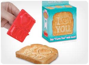 i love you toast stamper