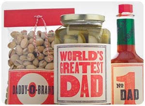 retro father's day labels