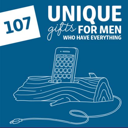 Save this to get the best ideas for the most unique gifts for men! I had always had trouble finding cool gifts for my husband (he is really hard to shop for). Last year I found this site and it has totally saved my life for all my Christmas shopping!!! Love it :)