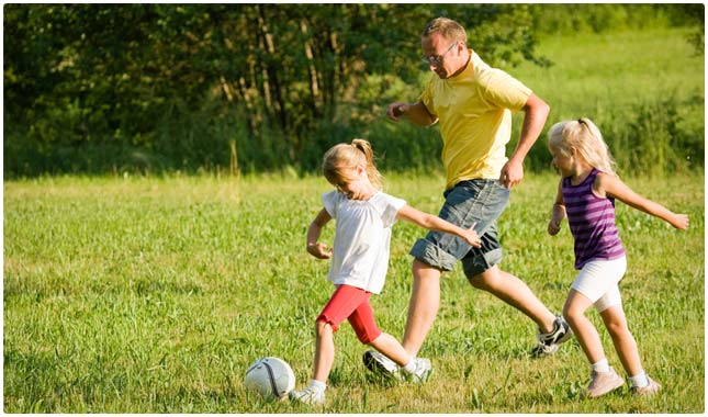 soccer with dad