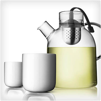 Glass Kettle with Stainless Steel Steeper