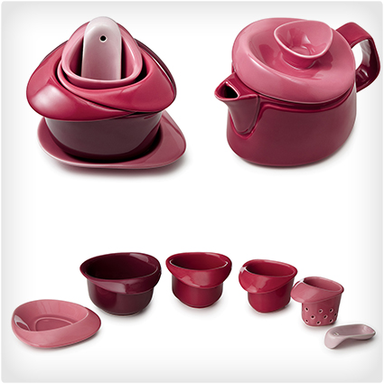 Rose Tea Pot Set