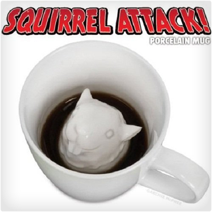 Squirrel Attack Porcelain Mug