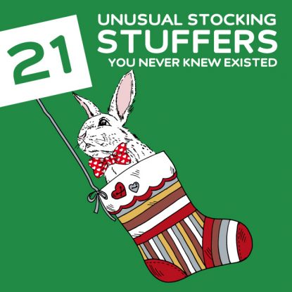 21 Most Unusual Stocking Stuffers- you never knew existed.