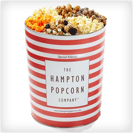 6 Flavor Popcorn Tin