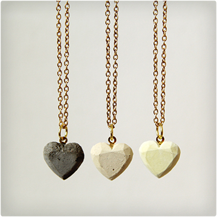 Concrete Love Hearts Necklace