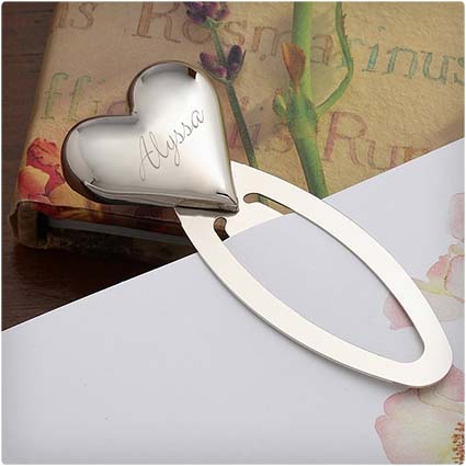 Engraved Heart Bookmark
