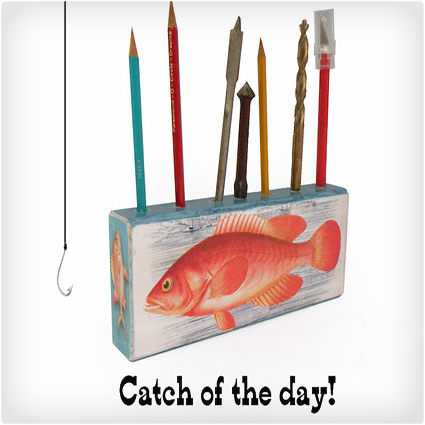 Catch of the Day Pencil Holder