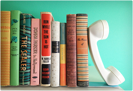 DIY Telephone Bookends