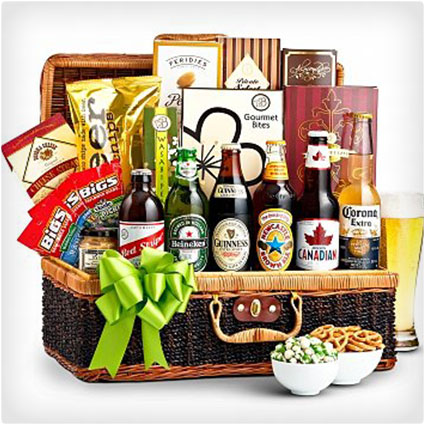 Craft Beer and Snacks Basket