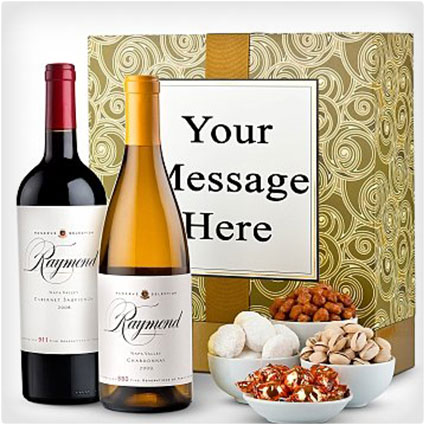 Napa Valley Wine Duet with Personalized Gift Box