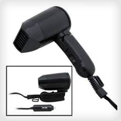 12 V Compact Portable Car and RV Hair Dryer