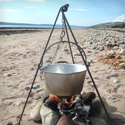 Cooking, camping tripod