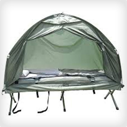 Outsunny Compact Portable Pop-Up Tent/Camping Cot 