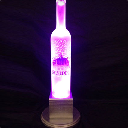 Glass Vodka Bottle Lamp