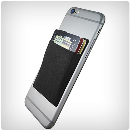 CardNinja Ultra-slim Self Adhesive Credit Card Wallet for Smartphones, Black