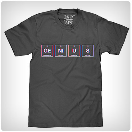 Genius' Periodic Table T-Shirt | Soft Touch Fabric