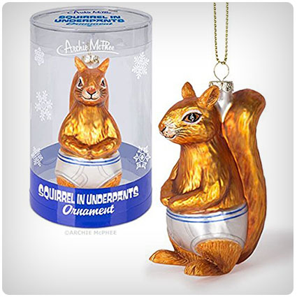 Squirrel In Underpants Ornament by Accoutrements