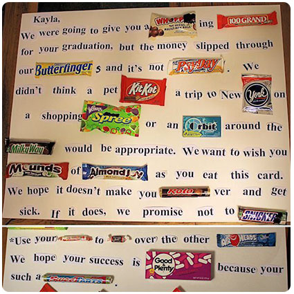 How to Make a Candy Letter for a Graduate