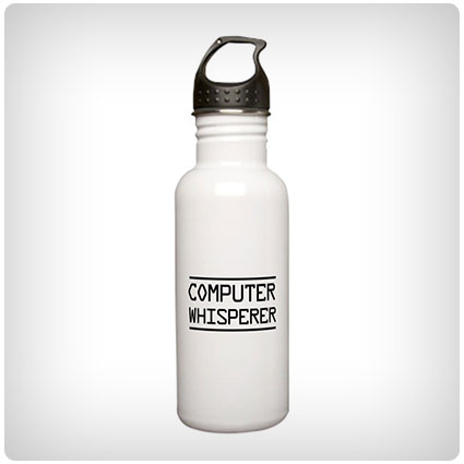 Computer Whisperer Stainless Steel Water Bottle