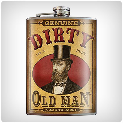 Dirty Old Man Stainless Steel Flask
