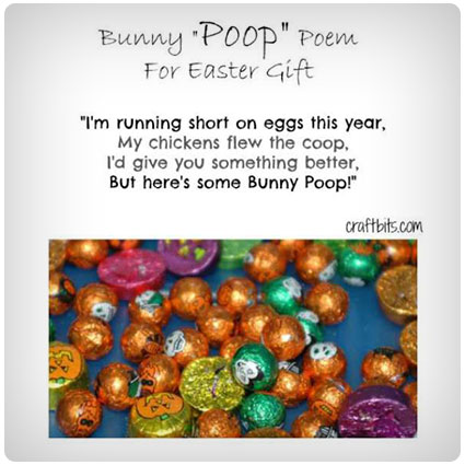 Diy Easter Bunny Poop Poem Idea