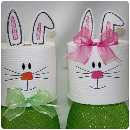 Embroidered Easter Bunny Toilet Paper