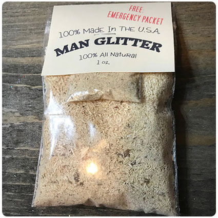 Man Glitter Sawdust Gift