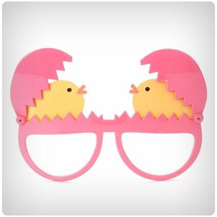 Pink Chicken Glasses