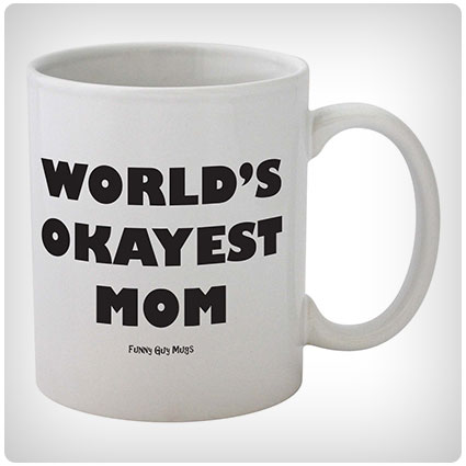 World's Okayest Mom Ceramic Coffee Mug