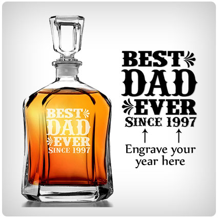 Best Dad Ever Personalized Decanter