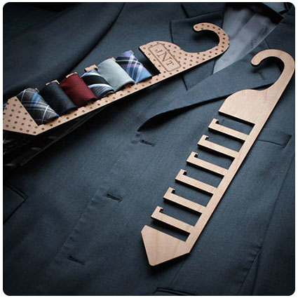 Custom Wood Tie Rack