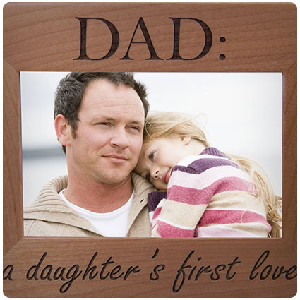Dad: A Daughter's First Love Wood Picture Frame