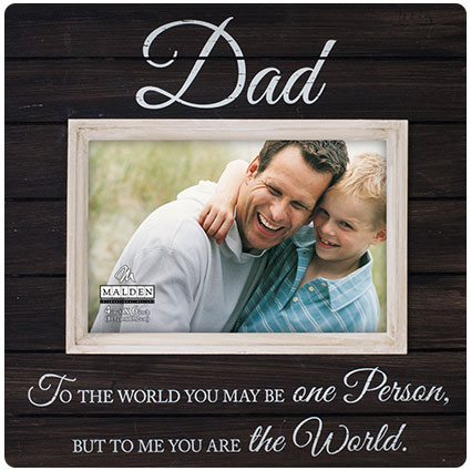 Dad Distressed Black Picture Frame