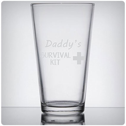 Daddy's Survival Kit Pint Glass