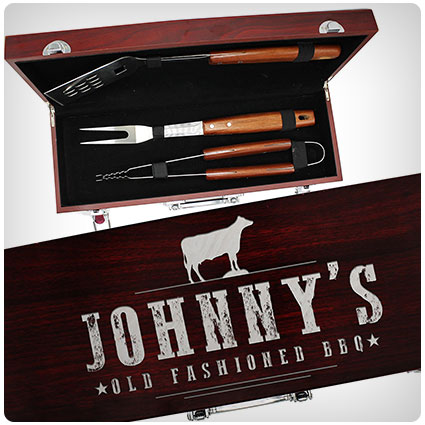Engraved Grill BBQ Gifts Set