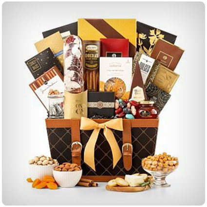 GiftTree Golden Gourmet Chocolate Gift Basket