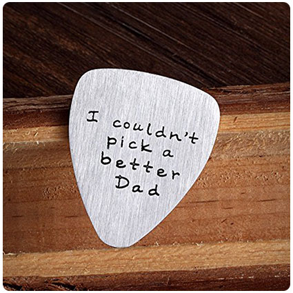 I Couldn't Pick a Better Dad Guitar Pick Custom Gift
