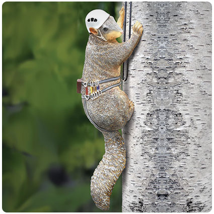 Outdoor Squirrel Tree Climber Sculpture