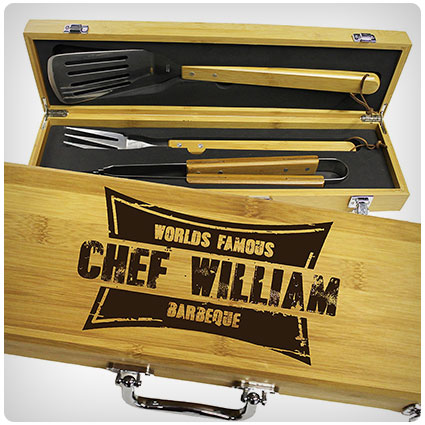 Personalized Engraved Grill BBQ Gifts Set