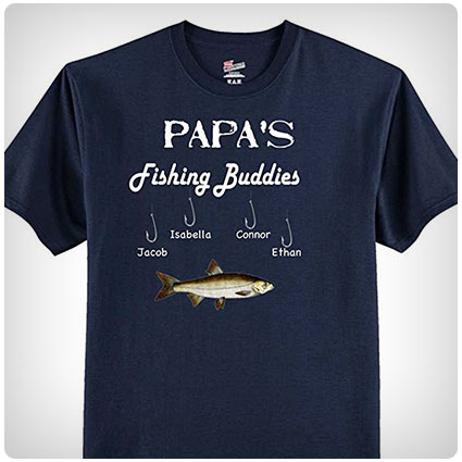 Personalized Papa's Fishing Buddies T-Shirt