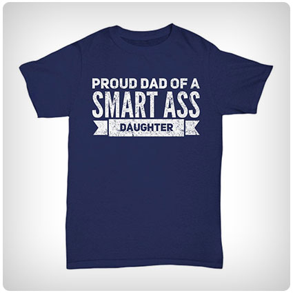 Proud Dad of A Smart Daughter Funny T-Shirt