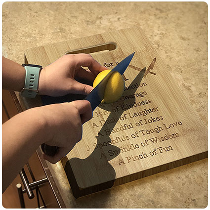 Recipe for a Dad Engraved Bamboo Cutting Board