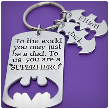 Superhero Dad Keychain