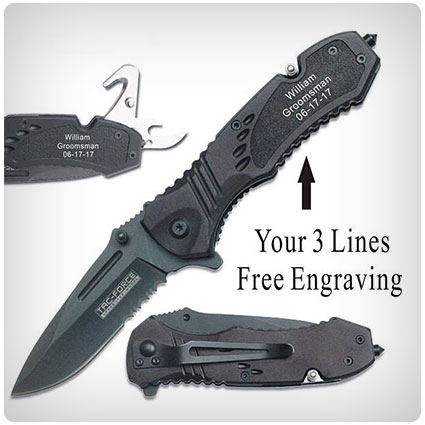 Tac-force Engraved Knife