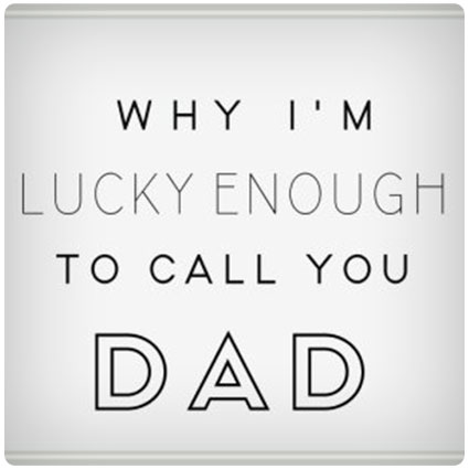 Why I'm Lucky Enough To Call You Dad Fill-In Book