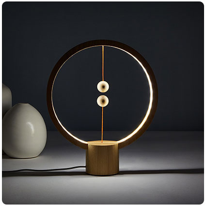 Wood Magnetic Balance Lamp